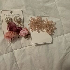 Fashion Jewelry Pink Floral Hair Accessories